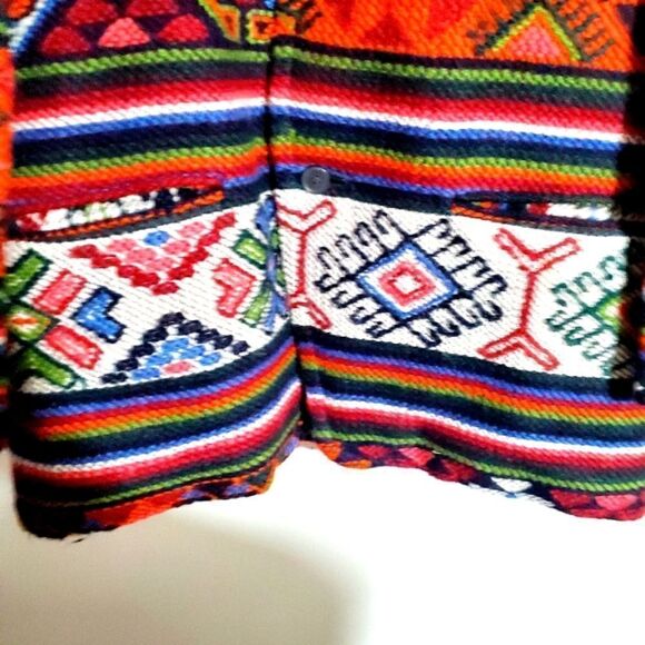 Hand Woven Yathra (Sheep Wool) Over Coat from Buthan Size Large - Picture 4 of 10